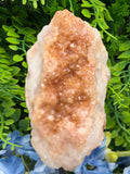 Citrine/Smoky Amethyst on a stand (414 g/15 cm)