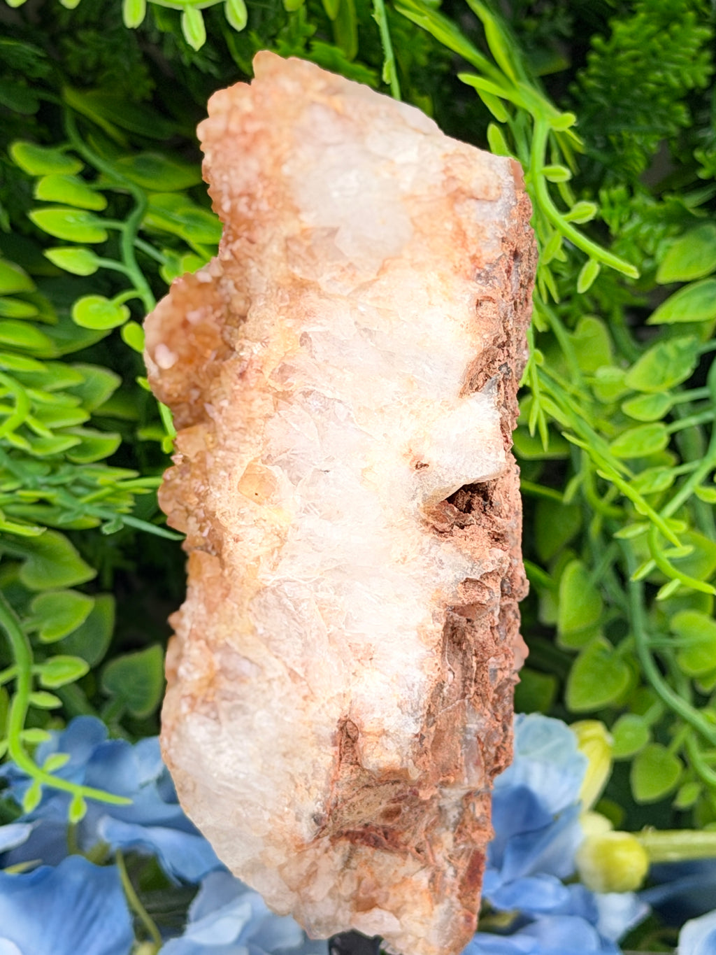 Citrine/Smoky Amethyst on a stand (414 g/15 cm)