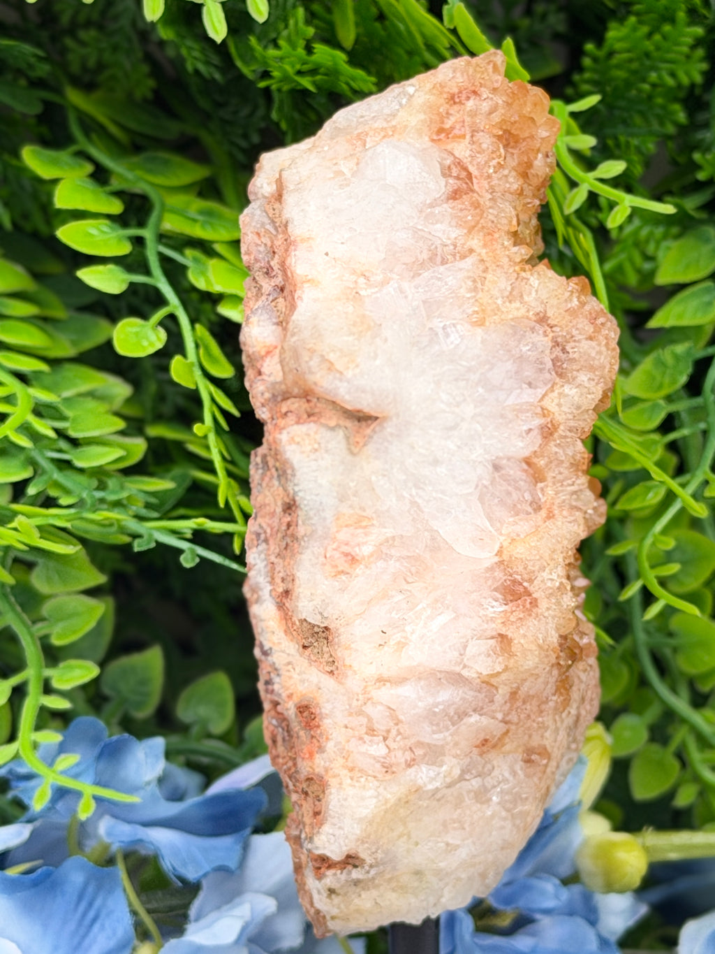 Citrine/Smoky Amethyst on a stand (414 g/15 cm)