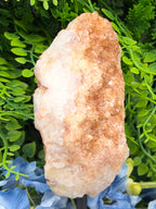 Citrine/Smoky Amethyst on a stand (414 g/15 cm)