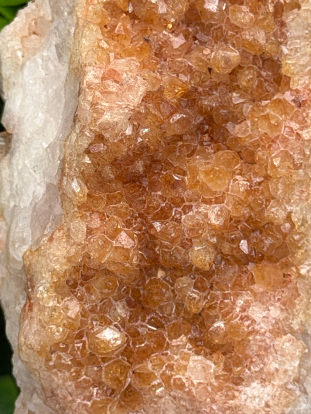 Citrine/Smoky Amethyst on a stand (414 g/15 cm)