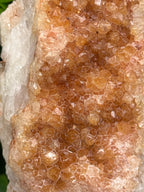 Citrine/Smoky Amethyst on a stand (414 g/15 cm)