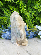 Mosagaat toren half gepolijst (452 gr/12 cm)
