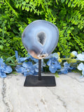 Agaat geode op standaard (376 gr/14 cm)