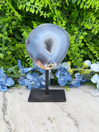 Agaat geode op standaard (376 gr/14 cm)