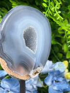 Agaat geode op standaard (376 gr/14 cm)