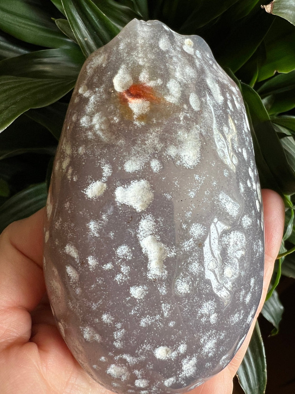 Brasilianischer Wasserachat mit eingeschlossenem Wasser – 328 Gramm von KEY LIME STORE