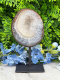Agate geode on a stand (370 gr/15 cm)