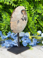Agate geode on a stand (370 gr/15 cm)