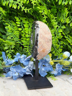 Agaat geode op standaard (420 gr/13 cm)