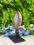 Agaat geode op standaard (272 gr/13 cm)