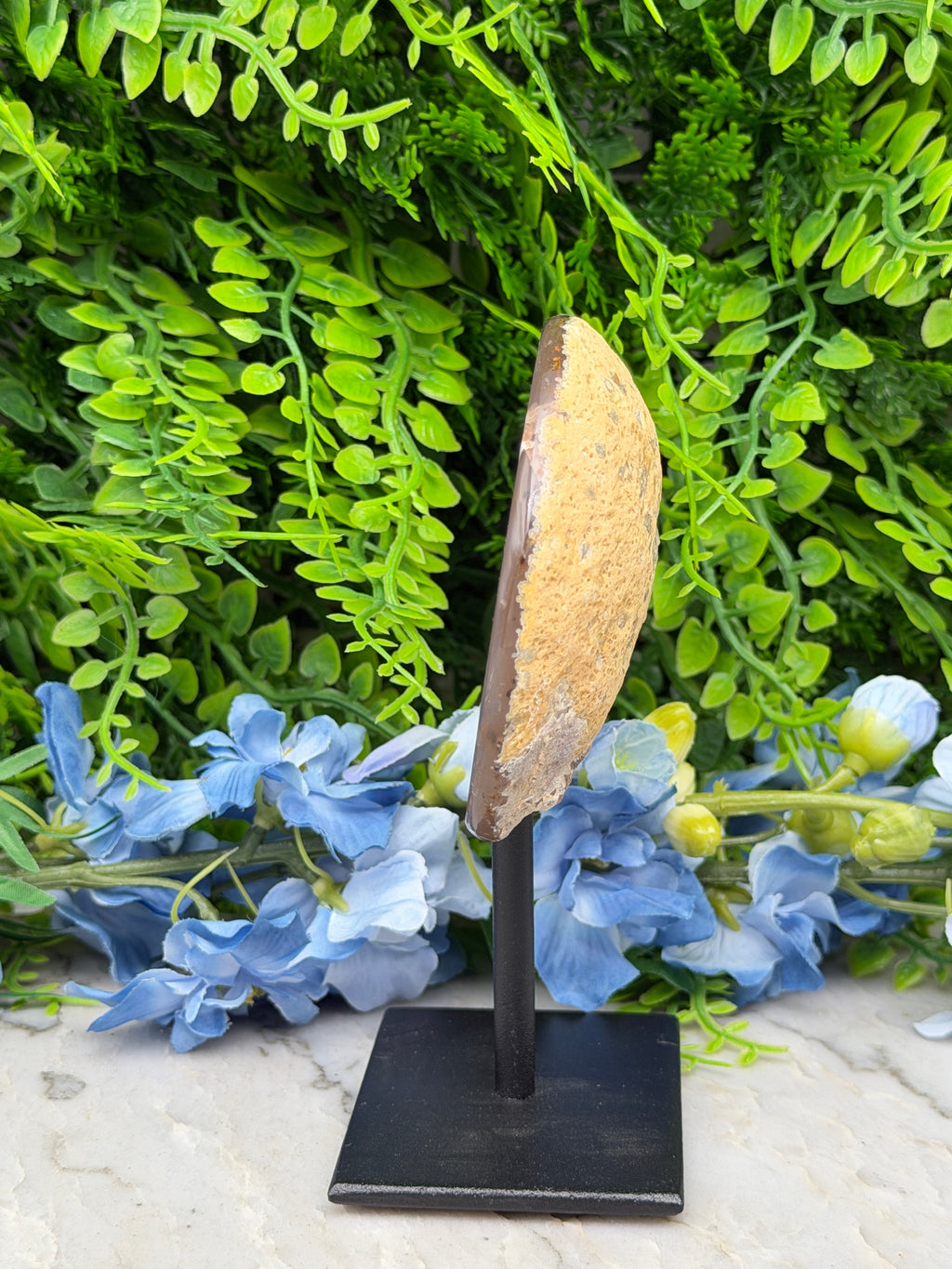 Agaat geode op standaard (272 gr/13 cm)
