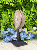 Agaat geode op standaard (356 gr/14 cm)