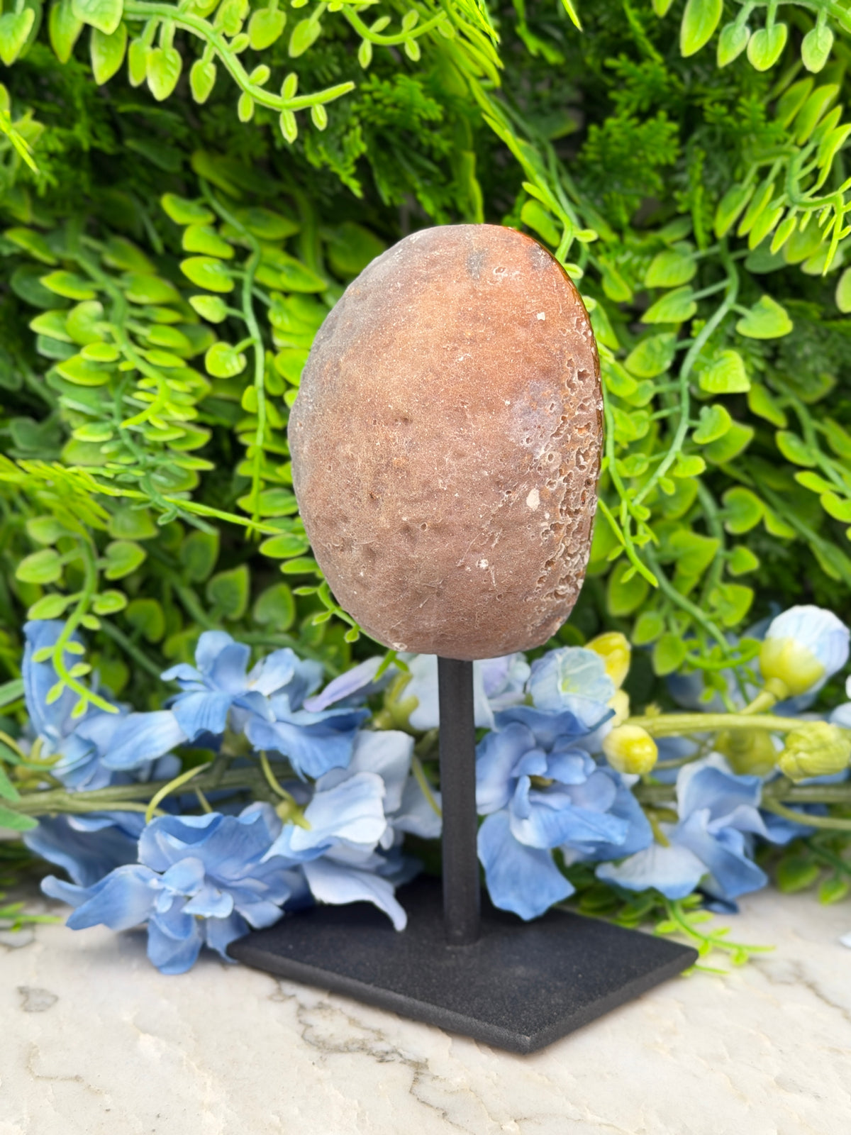 Agaat geode op standaard (356 gr/14 cm)