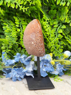 Agaat geode op standaard (356 gr/14 cm)