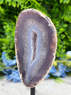 Agaat geode op standaard (384 gr/15 cm)