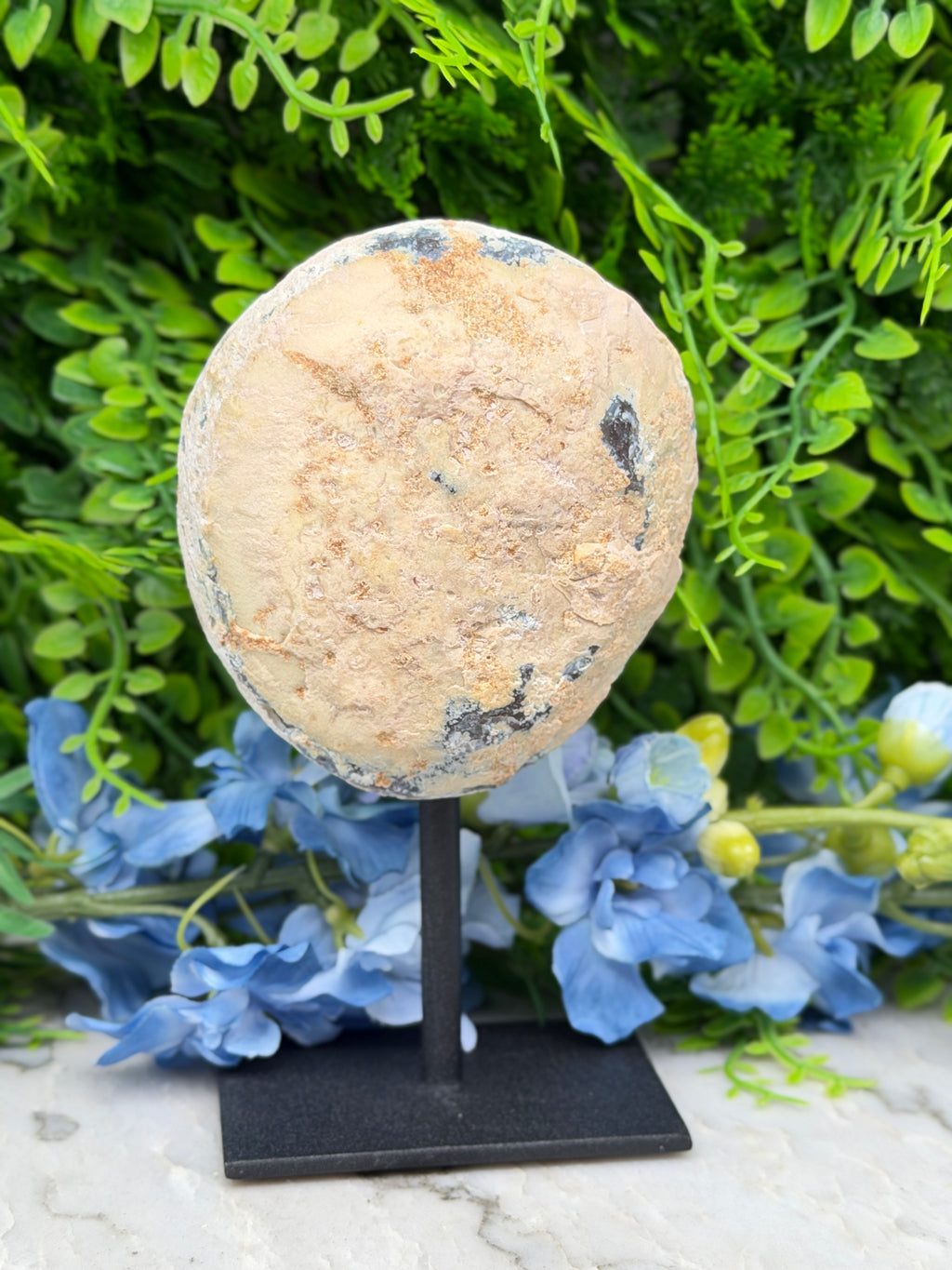 Agaat geode op standaard (452 gr/14 cm)