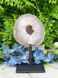 Agaat geode op standaard (476 gr/14 cm)