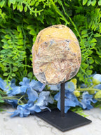 Agaat geode op standaard (480 gr/14 cm)