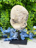 Agaat geode op standaard (412 gr/15 cm)