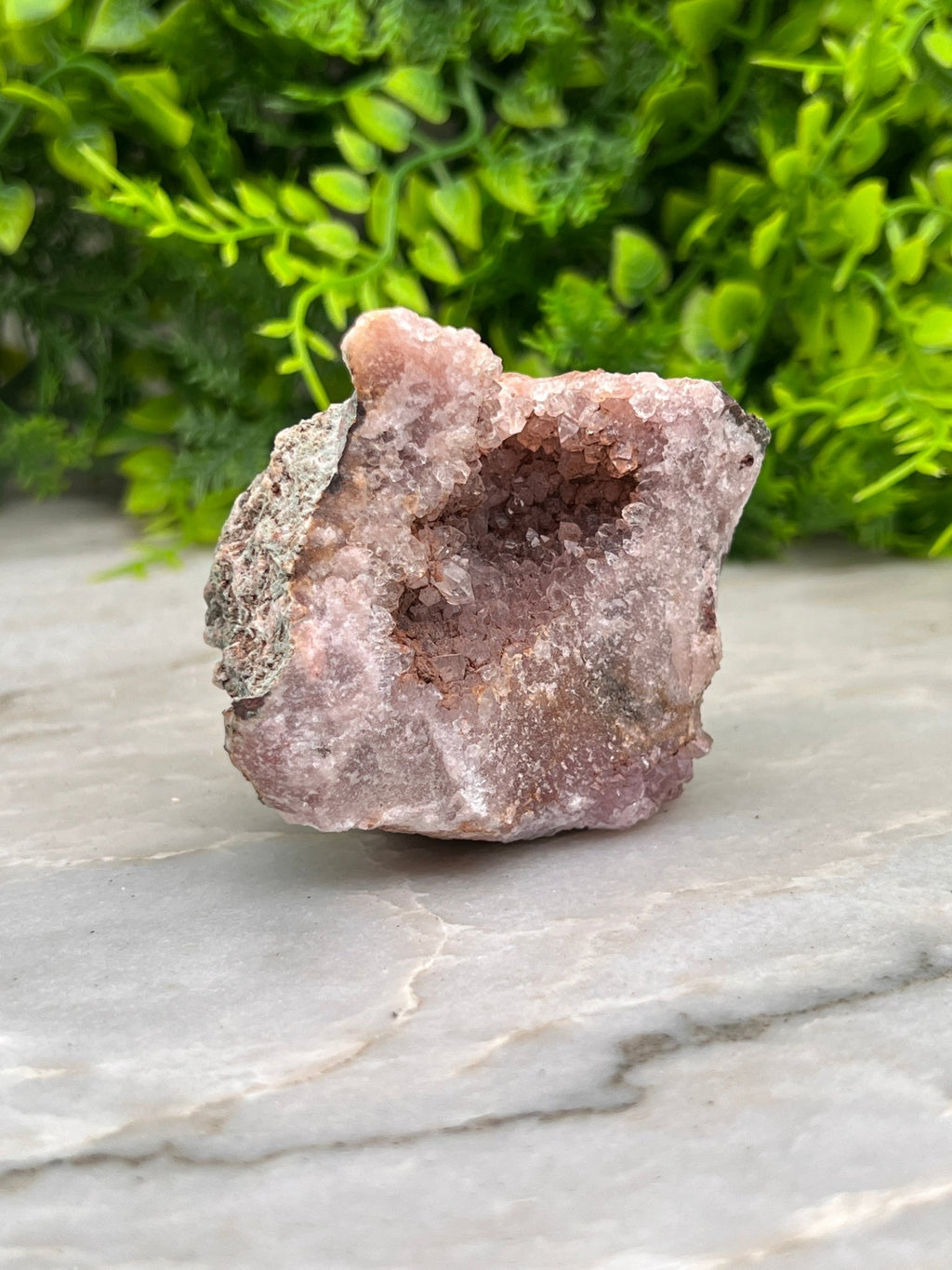 Roze Amethist cluster ruw by KEY LIME STORE