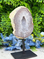 Agaat geode op standaard (412 gr/15 cm)