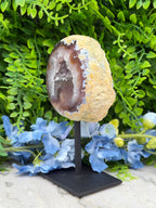 Agaat geode op standaard (442 gr/14 cm)