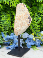 Agaat geode op standaard (382 gr/16 cm)
