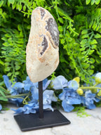 Agaat geode op standaard (382 gr/16 cm)