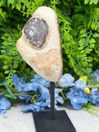 Agaat geode op standaard (382 gr/16 cm)