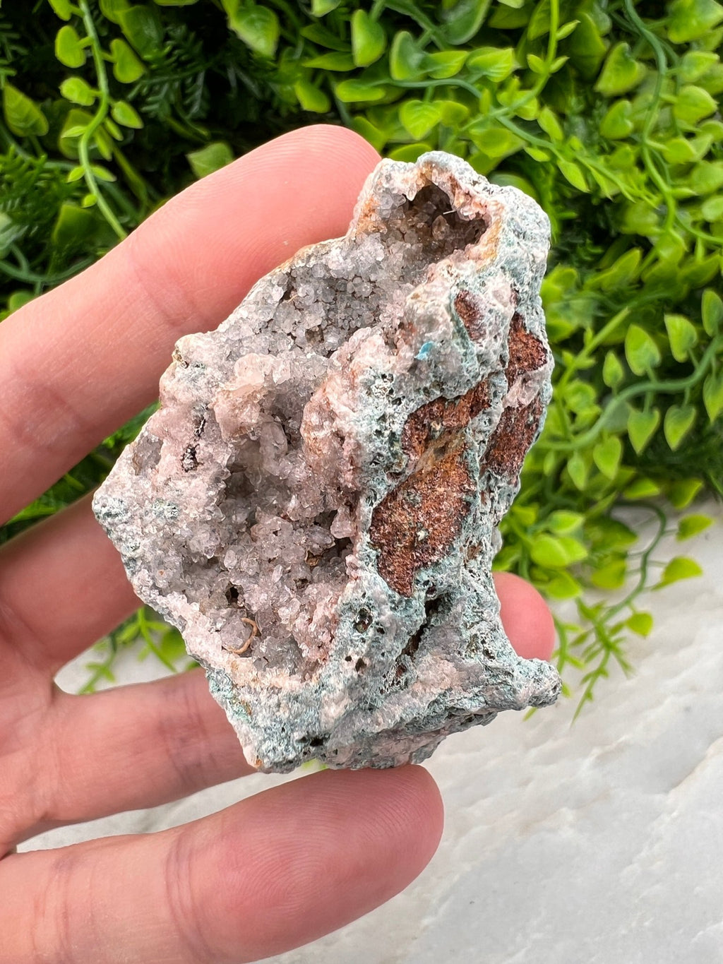 Roze Amethist cluster ruw by KEY LIME STORE