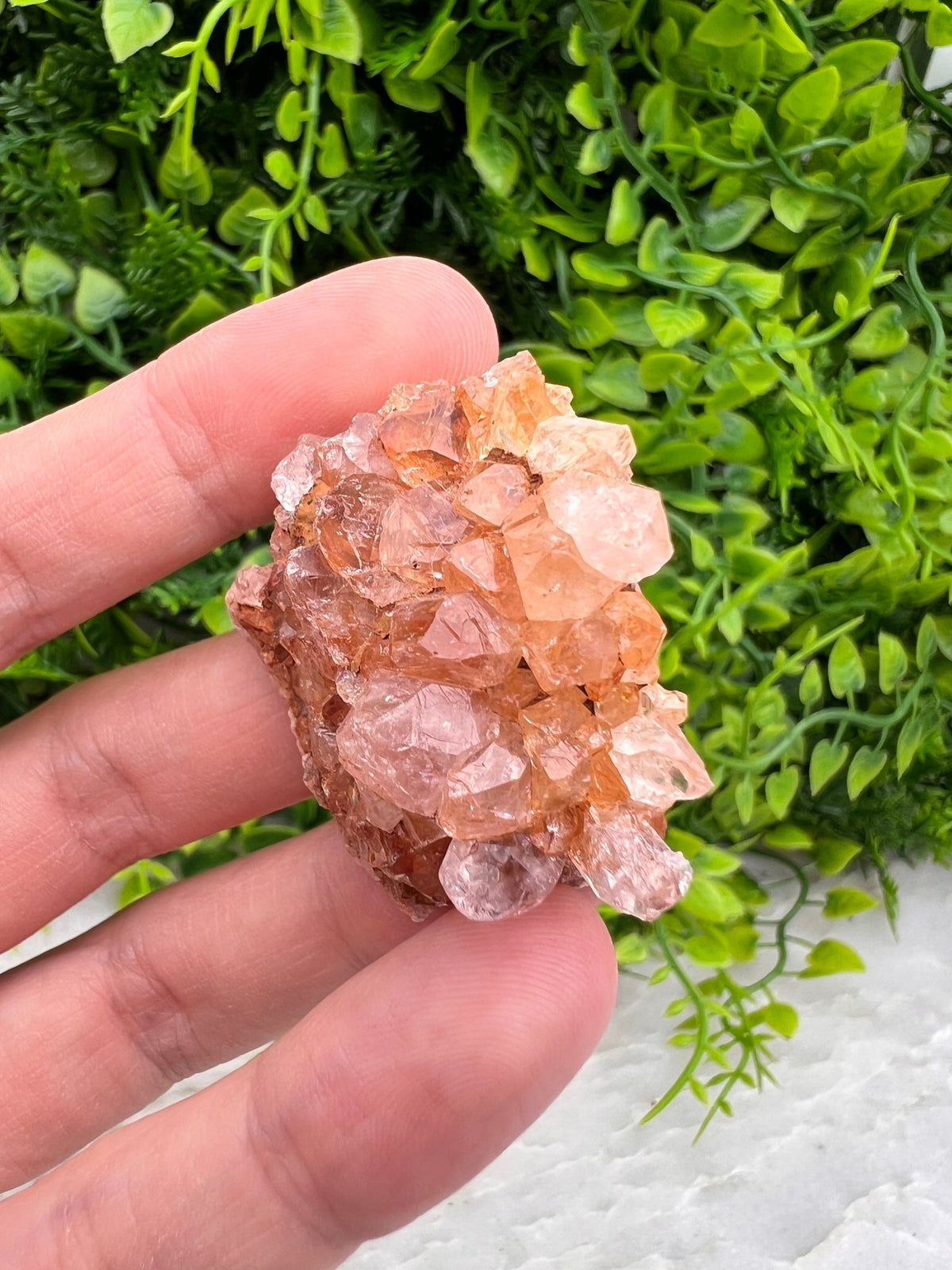 Roze Amethist cluster by KEY LIME STORE
