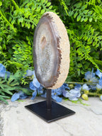 Halve Agaat op standaard (802 gr/17 cm)