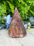 Sageniet Agaat diamand vorm (430 gr/12 cm)