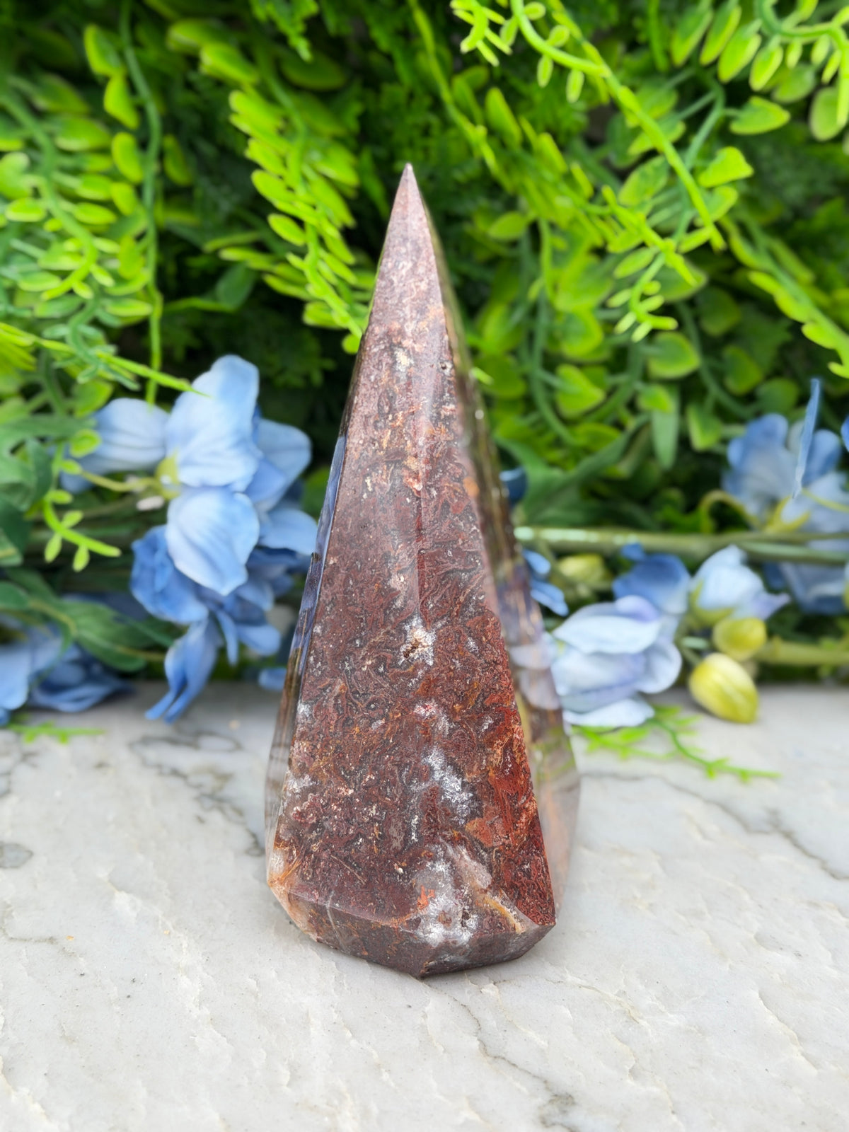Sageniet Agaat diamand vorm (430 gr/12 cm)