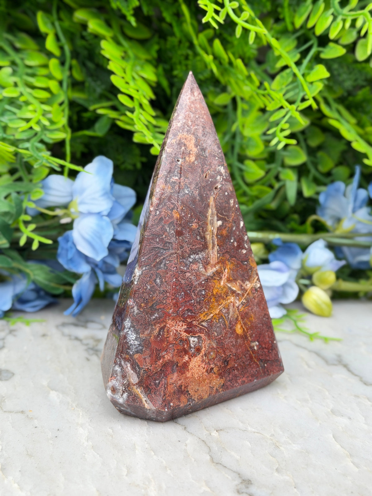 Sageniet Agaat diamand vorm (430 gr/12 cm)