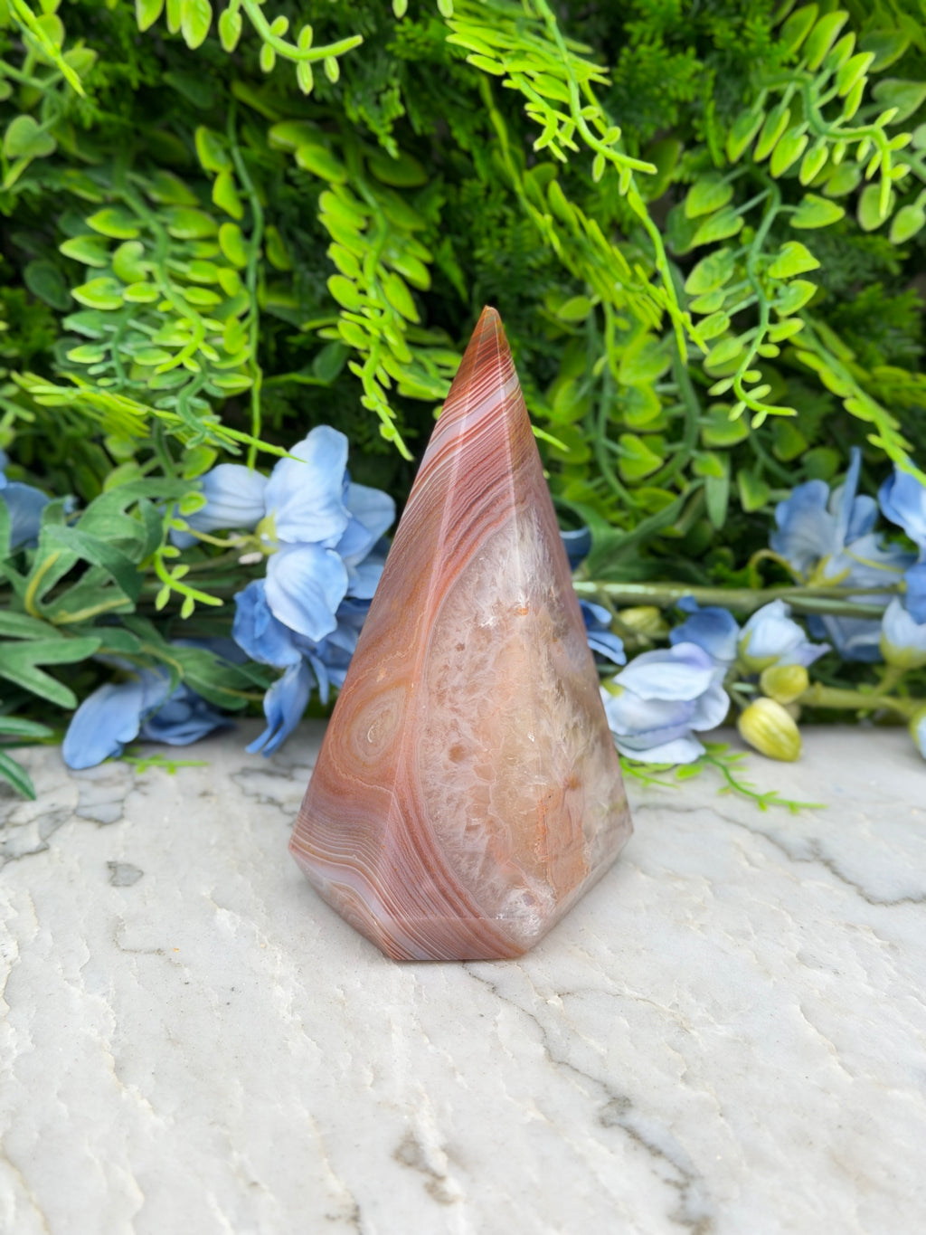 Sageniet Agaat diamand vorm (402 gr/11 cm)