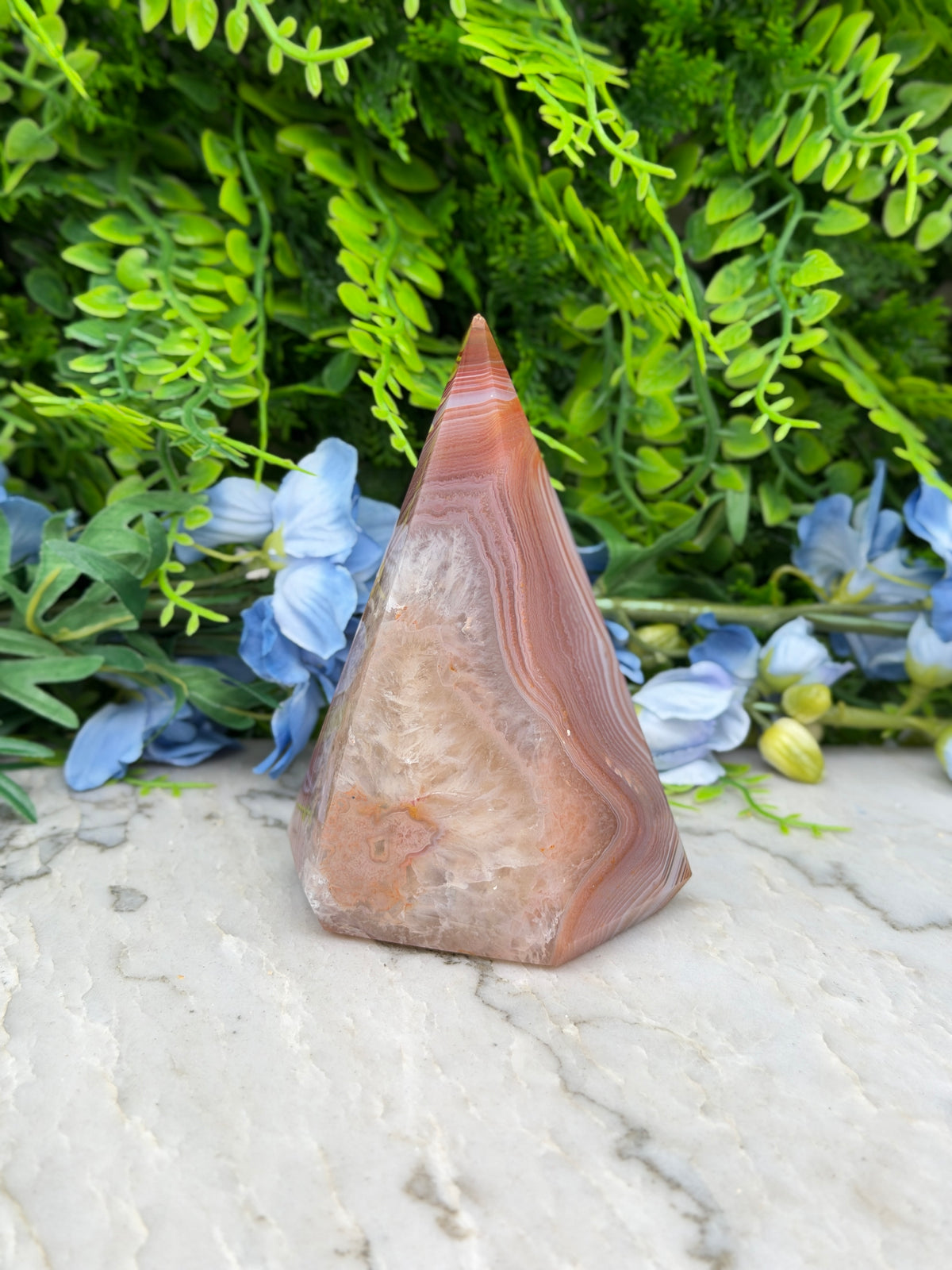 Sageniet Agaat diamand vorm (402 gr/11 cm)