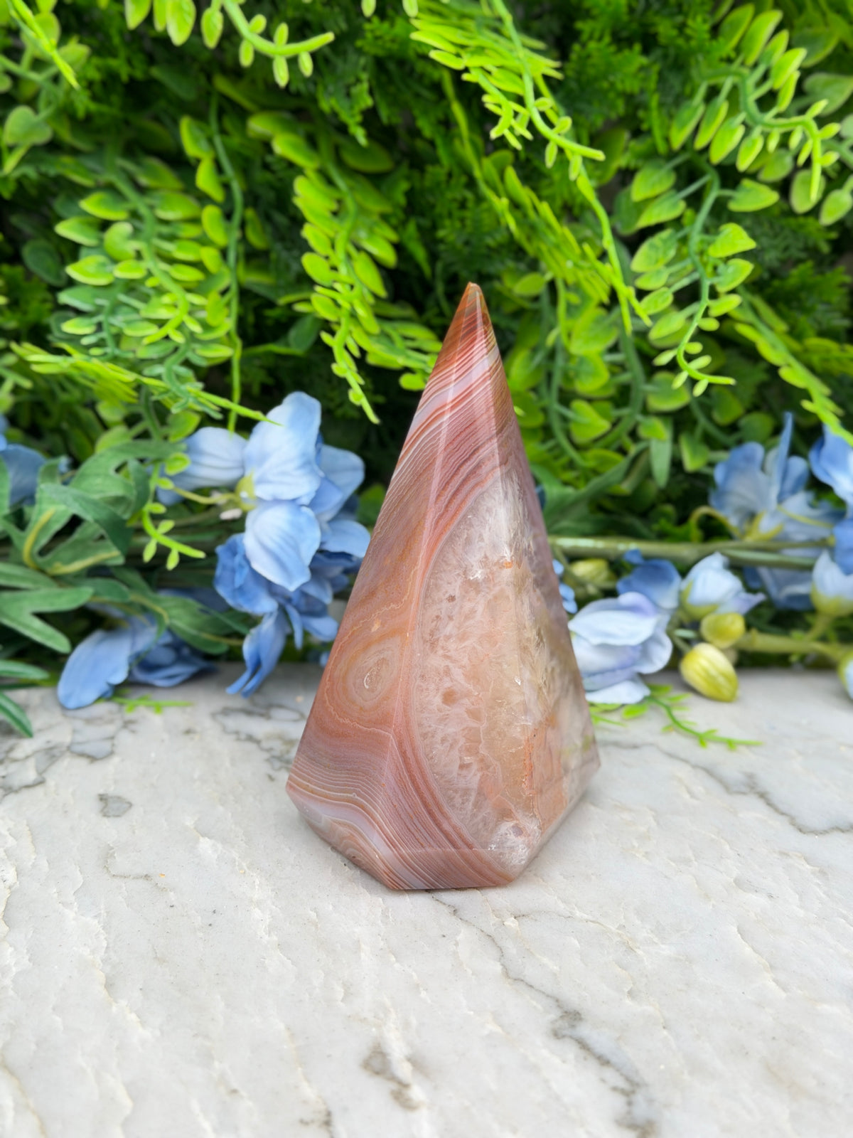 Sageniet Agaat diamand vorm (402 gr/11 cm)