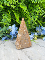 Sageniet Agaat diamand vorm (288 gr/12 cm)