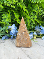 Sageniet Agaat diamand vorm (288 gr/12 cm)