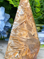 Sageniet Agaat diamand vorm (288 gr/12 cm)
