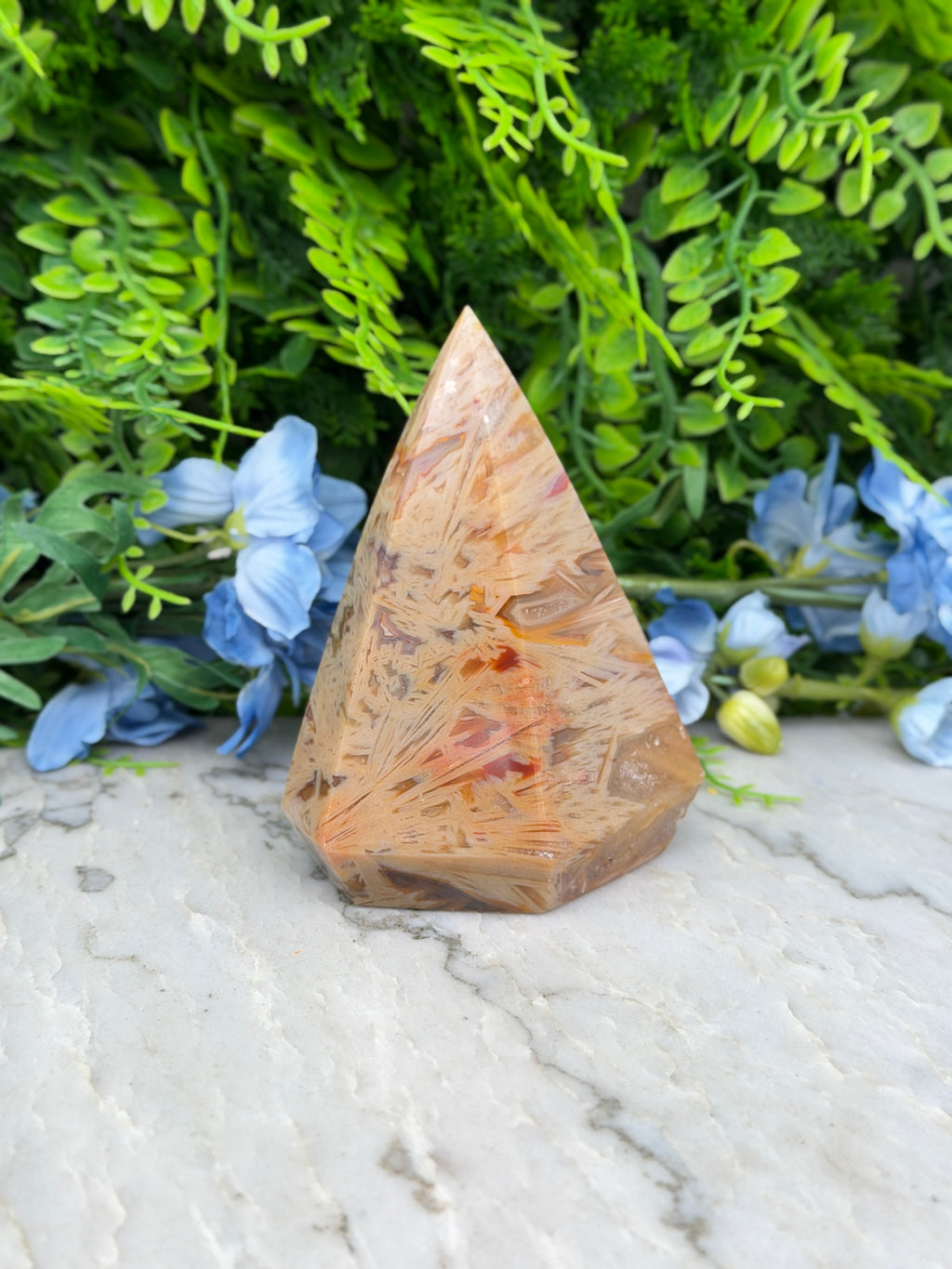 Sageniet Agaat diamand vorm (476 gr/11 cm)