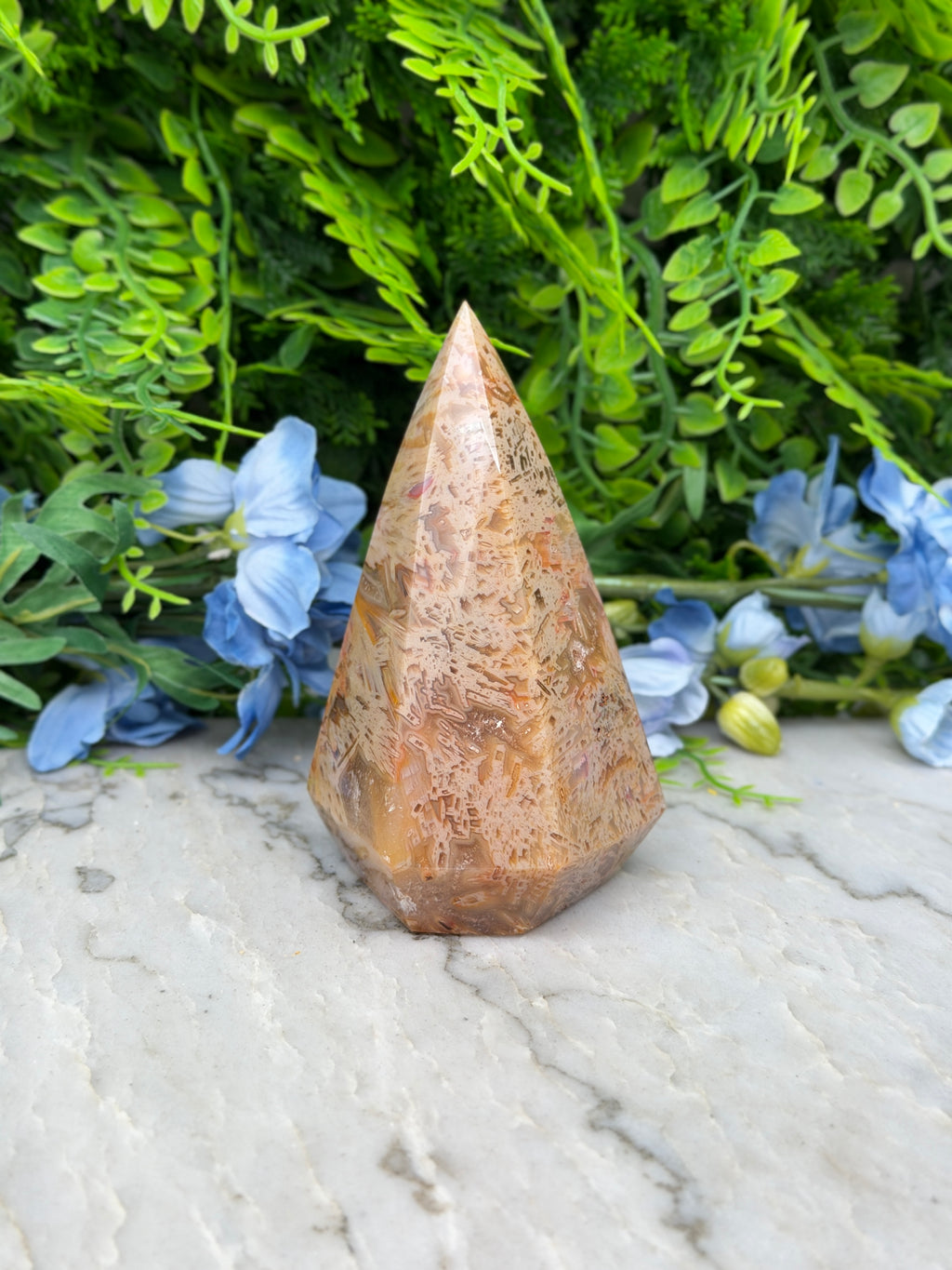 Sageniet Agaat diamand vorm (476 gr/11 cm)
