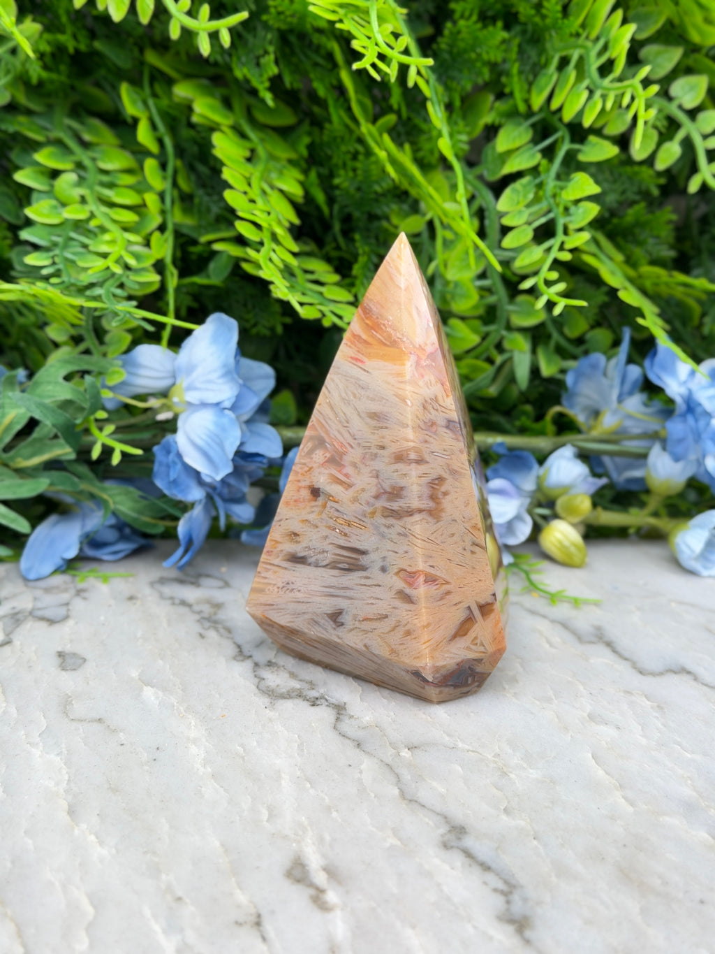 Sageniet Agaat diamand vorm (476 gr/11 cm)