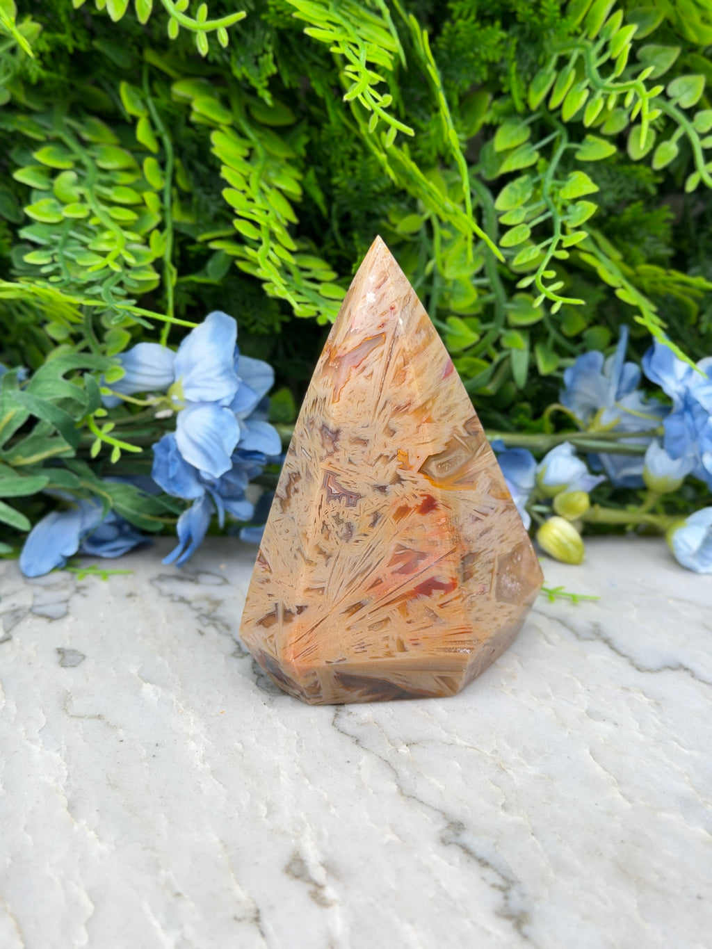 Sageniet Agaat diamand vorm (476 gr/11 cm)