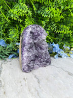Amethist (Uruguay) cluster XL cut base (1786 gr/14 cm)