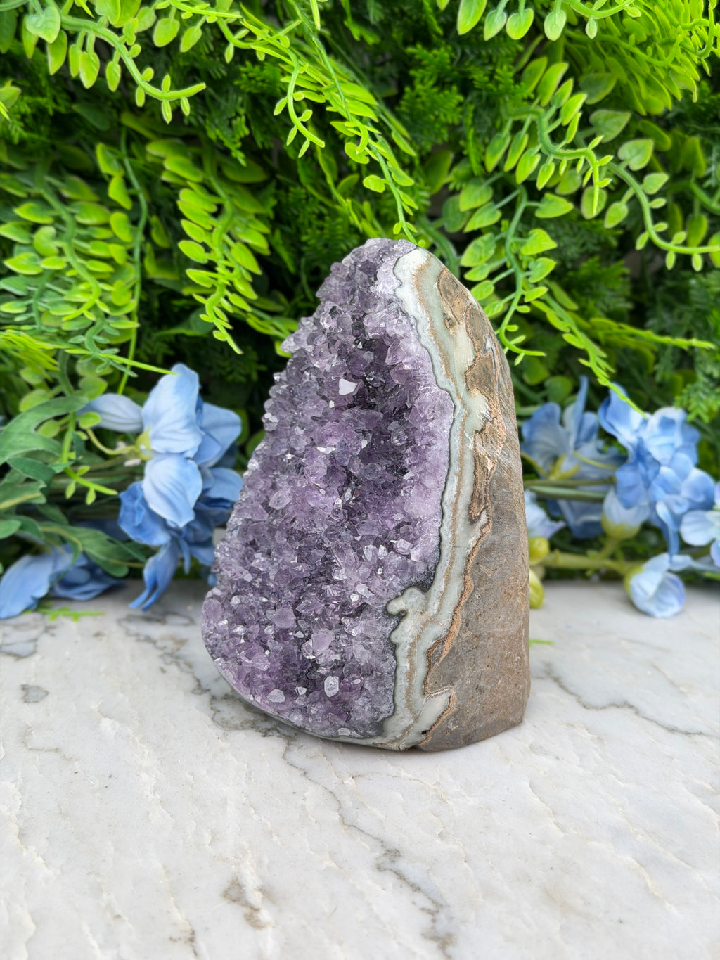 Amethyst (Uruguay) cluster-cut base (920 gr/12 cm)