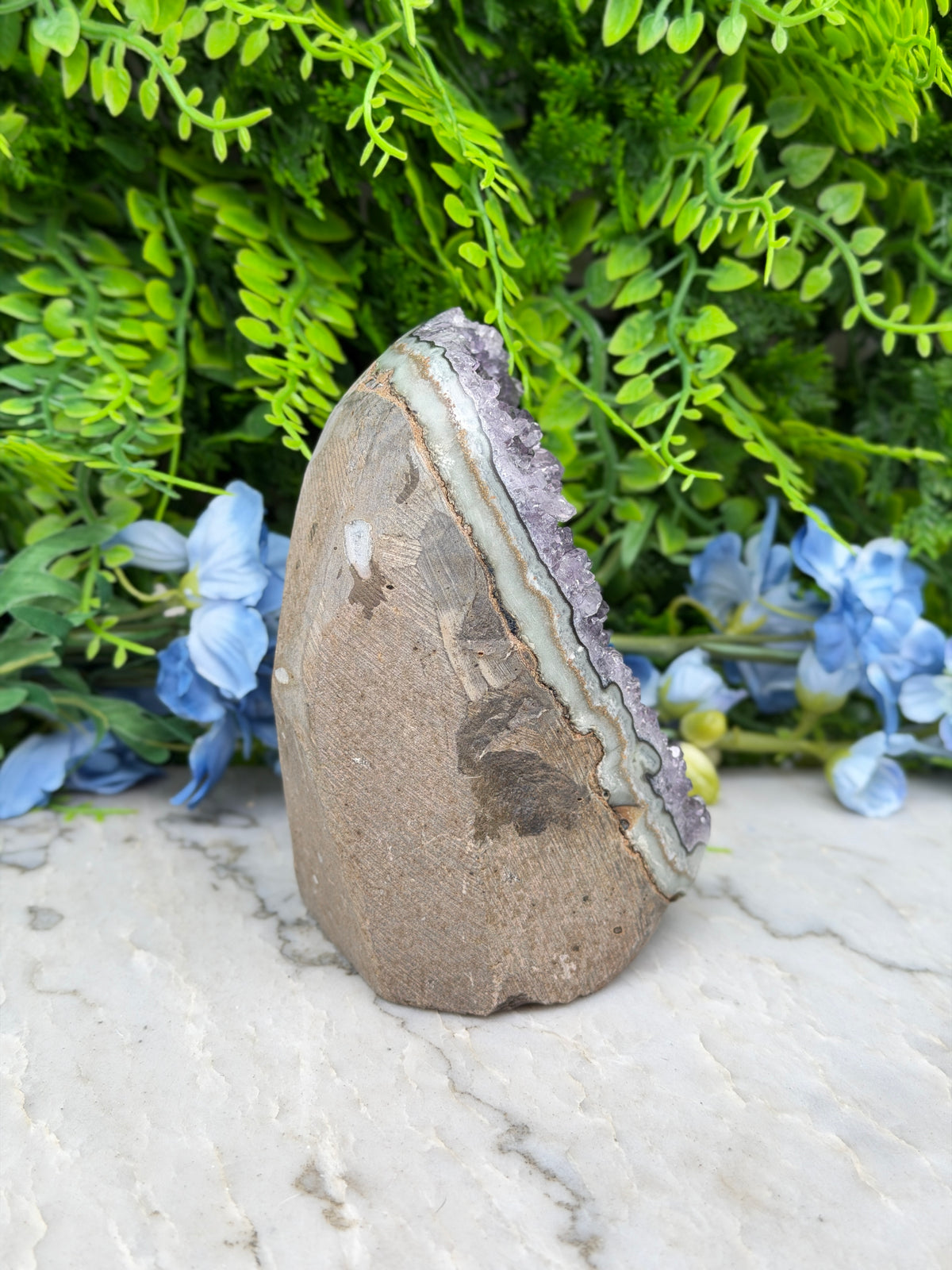 Amethyst (Uruguay) cluster-cut base (920 gr/12 cm)