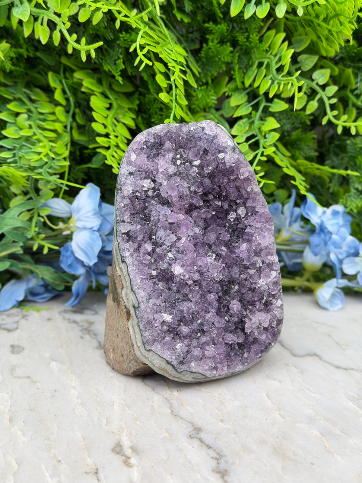 Amethyst (Uruguay) cluster-cut base (920 gr/12 cm)